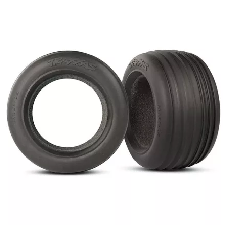 Traxxas Tires, ribbed 2.8" (2)/ foam inserts (2)