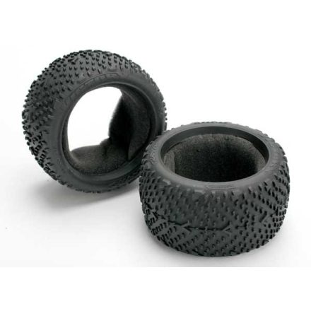 Traxxas Tires, Victory 2.8" (rear) (2)/ foam inserts (2)