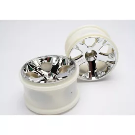   Traxxas Wheels, All-Star 2.8" (chrome) (nitro front) (2)