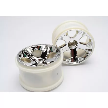 Traxxas Wheels, All-Star 2.8" (chrome) (nitro front) (2)