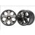 Traxxas Wheels, All-Star 2.8" (black chrome) (nitro front) (2)