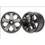 Traxxas Wheels, All-Star 2.8" (black chrome) (nitro front) (2)