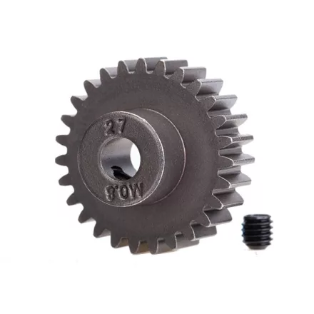 Traxxas Gear, 27-T pinion (0.8 metric pitch, compatible with 32-pitch) (fits 5mm shaft)/ set screw