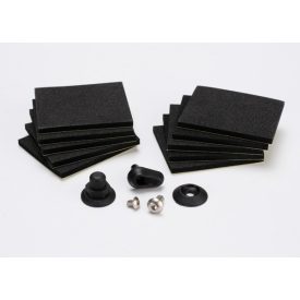   Traxxas Hatch post/hull water outlet/foam pads (10)/ washer (1)/ 4x8mm BCS, stainless steel/ 3x4mm BCS, stainless steel
