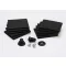 Traxxas Hatch post/hull water outlet/foam pads (10)/ washer (1)/ 4x8mm BCS, stainless steel/ 3x4mm BCS, stainless steel