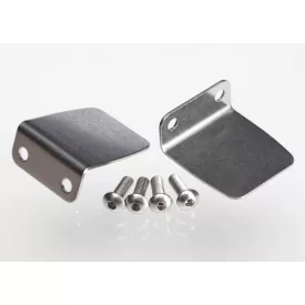 Traxxas Trim tab (2)/ 4x12mm BCS (stainless) (4)