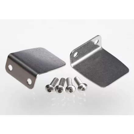 Traxxas Trim tab (2)/ 4x12mm BCS (stainless) (4)