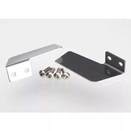Traxxas Turn fins, left & right/ 4x12mm BCS (stainless) (4)