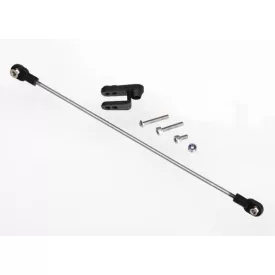   Traxxas Rudder pushrod, assembled/ servo horn/ 3x18mm BCS (stainless) (1)/ 3x15mm CS (stainless) (1)/ 3x6mm CS (stainless) (1)/ NL 3.0 (1)