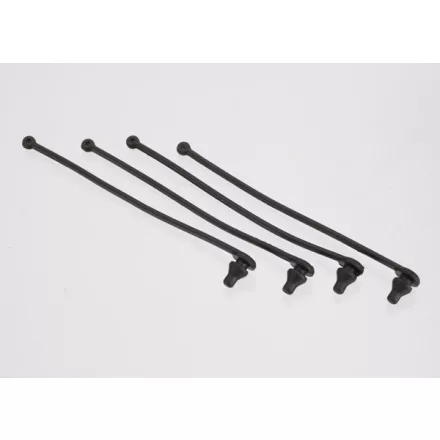 Traxxas BODY CLIP RETAINER, BLACK (4)