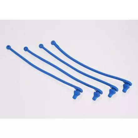 Traxxas BODY CLIP RETAINER, BLUE (4)