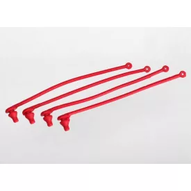 Traxxas BODY CLIP RETAINER, RED (4)