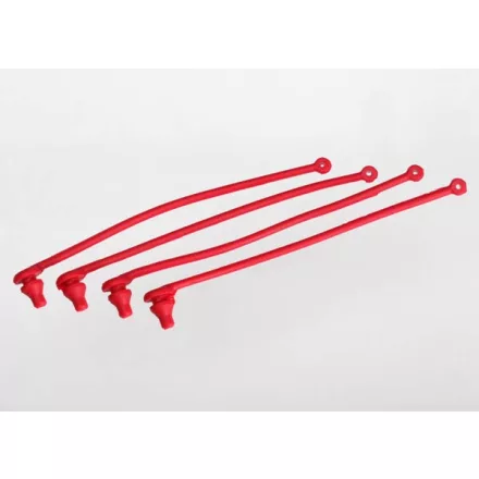 Traxxas BODY CLIP RETAINER, RED (4)