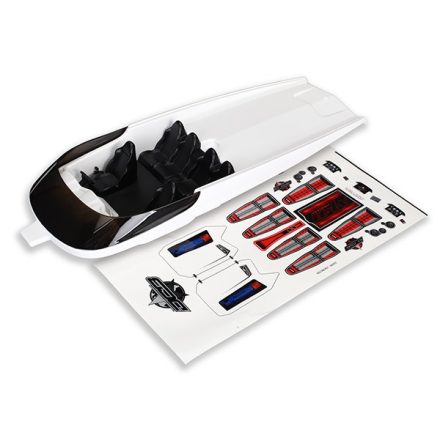 Traxxas  Hatch, DCB M41, white (no graphics) (fully assembled)