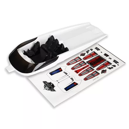 Traxxas  Hatch, DCB M41, white (no graphics) (fully assembled)