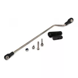   Traxxas Rudder pushrod, assembled/ servo horn/ 3x18mm BCS (stainless) (1)/ 3x15mm CS (stainless) (1)/ 3x6mm CS (stainless) (1)/ NL 3.0 (1)