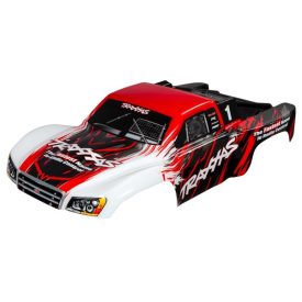 Traxxas Body, Slash 4X4, red (painted, decals applied)