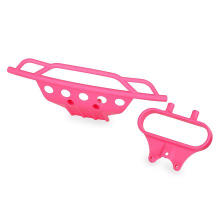 Traxxas  Bumper, front/ bumper mount, front (pink)