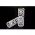 Traxxas Springs, front (white) (progressive, +20% rate, yellow stripe) (2)