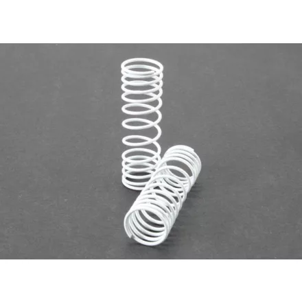Traxxas Springs, front (white) (progressive rate) (2)
