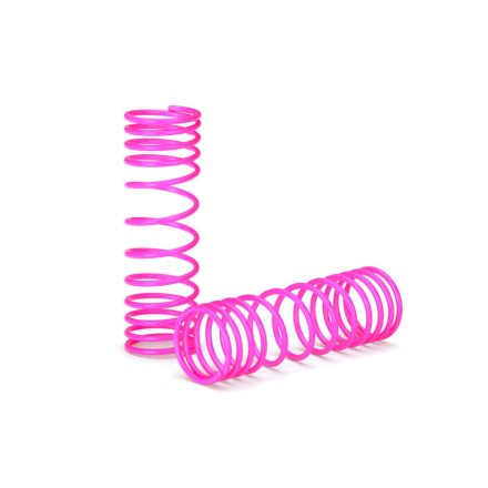 Traxxas Springs, front (pink) (progressive rate) (2)