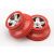 Traxxas  Wheels, SCT satin chrome, red beadlock style, dual profile (2.2" outer, 3.0" inner) (2WD front) (2)