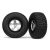 Traxxas Tires & wheels, assembled, glued (SCT satin chrome, black beadlock style wheels, BFGoodrich® Mud-Terrain™ T/A® KM2 tires, foam inserts) (2)(4WD front/rear, 2WD rear only)