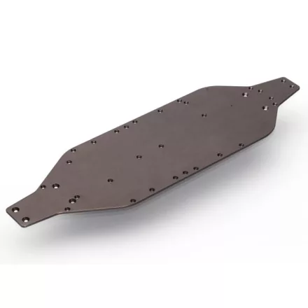 Traxxas Chassis, 6061-T6 aluminum (dark titanium anodized)