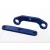 Traxxas Bulkhead tie bars, front & rear, aluminum (blue-anodized)