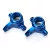 Traxxas Steering blocks, 6061-T6 aluminum, left & right (blue-anodized)