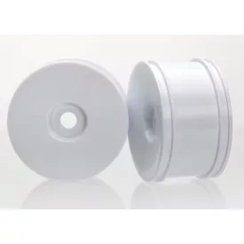 Traxxas Wheels, dished (white, dyeable) (rear) (2)