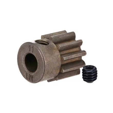 Traxxas Gear, 11-T pinion (1.0 metric pitch) (fits 5mm shaft)/ set screw (compatible with steel spur gears)