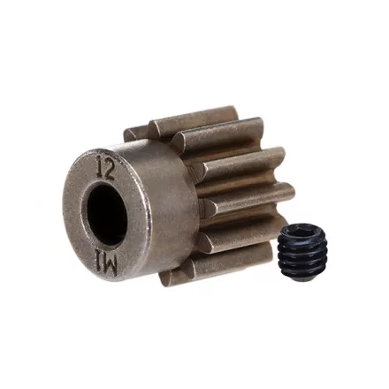 Traxxas Gear, 12-T pinion (1.0 metric pitch) (fits 5mm shaft)/ set screw (compatible with steel spur gears)