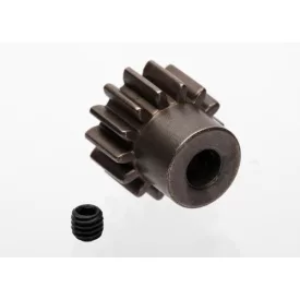   Traxxas  Gear, 14-T pinion (1.0 metric pitch) (fits 5mm shaft)/ set screw (compatible with steel spur gears)