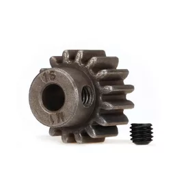   Traxxas Gear, 16-T pinion (1.0 metric pitch) (fits 5mm shaft)/ set screw (compatible with steel spur gears)