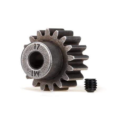 Traxxas Gear, 17-T pinion (1.0 metric pitch) (fits 5mm shaft)/ set screw (compatible with steel spur gears)