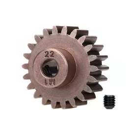   Traxxas Gear, 22-T pinion (1.0 metric pitch) (fits 5mm shaft)/ set screw (compatible with steel spur gears)