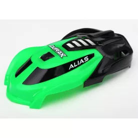   Traxxas Canopy, Alias®, green/ 1.6x5mm BCS (self-tapping) (3)