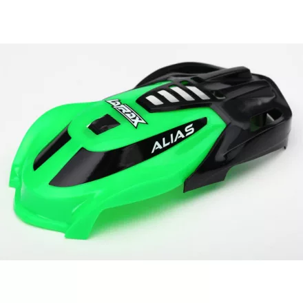 Traxxas Canopy, Alias®, green/ 1.6x5mm BCS (self-tapping) (3)