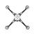 Traxxas Main frame (black)/ 1.6x5mm BCS (self-tapping) (4)