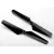 Traxxas Rotor blade set, black (2)/ 1.6x5mm BCS (2)