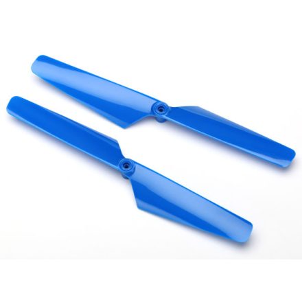 Traxxas Rotor blade set, blue (2)/ 1.6x5mm BCS (2)