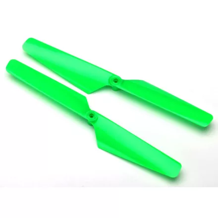 Traxxas Rotor blade set, green (2)/ 1.6x5mm BCS (2)