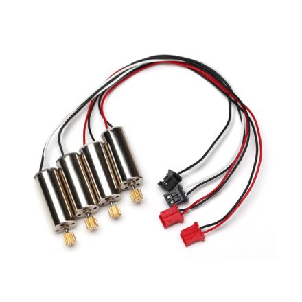 Traxxas Motor, clockwise (high output, red connector) (2)/ motor, counter-clockwise (high output, black connector) (2)