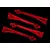 Traxxas LED lens, red (4)