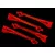 Traxxas LED lens, orange (4)