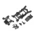 Traxxas Body mounts, front & rear/ 3x12mm CS (4)/ 3x12mm shoulder screw (2)/ 3x10mm flat-head machine screw (8)/ 3x12mm BCS (1)