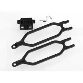   Traxxas Hold down, battery (2)/ hold down retainer/ battery post/ angled body clip
