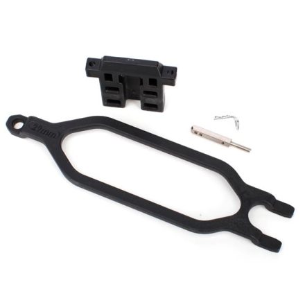 Traxxas Hold down, battery/ hold down retainer/ battery post/ angled body clip (allows for installation of taller, multi-cell batteries)