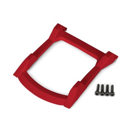 Traxxas  Skid plate, roof (body) (red)/ 3x12mm CS (4)